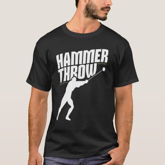 Hammerwirbeldrehturm Leichtathletik T-Shirt (Vorderseite)