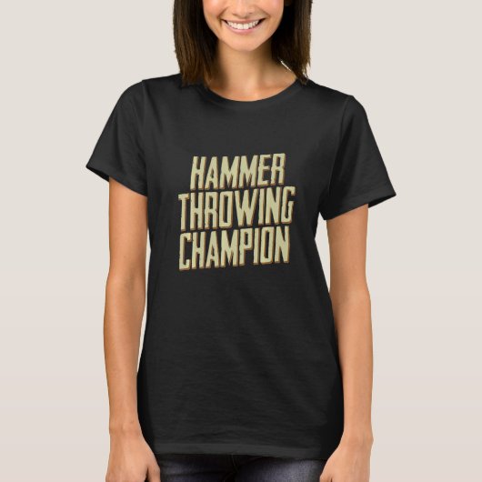 Hammerwirbelfeld für das Auswerfen des Champion-Th T-Shirt (Vorderseite)
