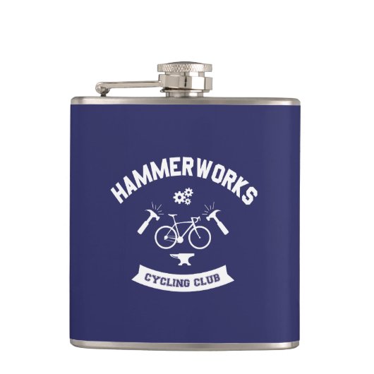 Hammerworks Cycling Club Flachmann (Vorderseite)