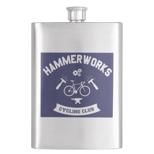 Hammerworks Cycling Club Flachmann (Vorderseite)