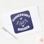 Hammerworks Cycling Club Quadratischer Aufkleber (Umschlag)