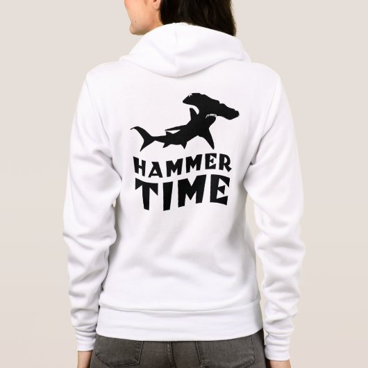 Hammerzeit | Design für Hammerhead Shark Liebhaber Hoodie (Rückseite)