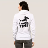 Hammerzeit | Design für Hammerhead Shark Liebhaber Hoodie (Schwarz voll)