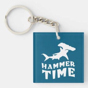 Hammerzeit   Design für Hammerhead Shark Liebhaber Schlüsselanhänger