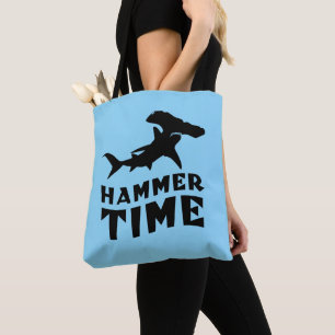 Hammerzeit   Design für Hammerhead Shark Liebhaber Tasche