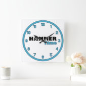 Hammerzeit Quadratische Wanduhr (Zuhause)