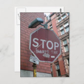 Hammerzeit stoppen postkarte (Vorne/Hinten)