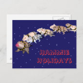 Hammie Holidays Feiertagspostkarte (Vorne/Hinten)
