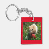 Hammies mit Erdbeeren Schlüsselanhänger (Vorderseite links)