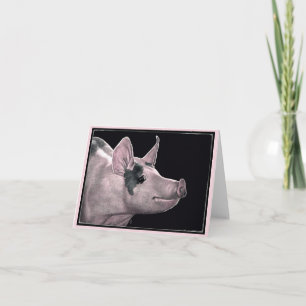 "Hammin' It Up" - Schweinekarte Karte