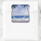 Hammock 2005 quadratischer aufkleber (Tasche)