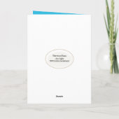 Hammock am Strand 49. Geburtstag Karte (Rückseite)