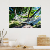 Hammock am Strand, Fidschi Poster (Küche)