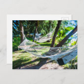 Hammock am Strand, Fidschi Postkarte (Vorne/Hinten)