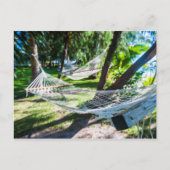 Hammock am Strand, Fidschi Postkarte (Vorderseite)