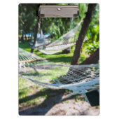 Hammock am Strand, Fiji Klemmbrett (Vorderseite)