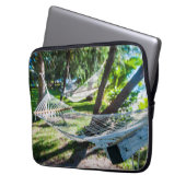 Hammock am Strand, Fiji Laptopschutzhülle (Vorderseite Links)