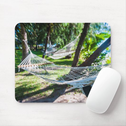 Hammock am Strand, Fiji Mousepad (Mit Mouse)