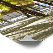 Hammock and palm trees by the ocean Poster (Ecke)