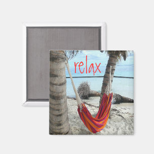 Hammock auf Caribbean Beach Magnet