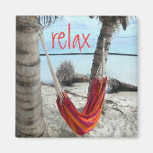 Hammock auf Caribbean Beach Magnet (Vorne)
