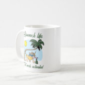Hammock Life Chill Mode aktiviert lustigen Cartoon Kaffeetasse (Vorderseite Links)