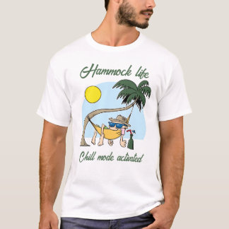 Hammock Life Chill Mode aktiviert lustigen Cartoon T-Shirt