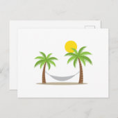 Hammock & Palms Postkarte (Vorne/Hinten)