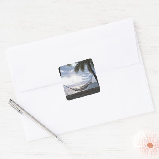 Hammock Quadratischer Aufkleber (Umschlag)