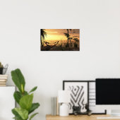 Hammock Sunset Print Poster (Heimbüro)