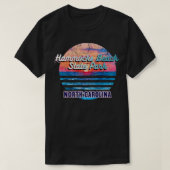Hammocks Beach Staat Park North olina Retro Sunset T-Shirt (Design vorne)