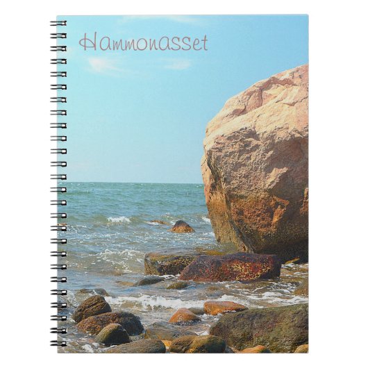 Hammonasset Beach Notebook Notizblock (Vorderseite)