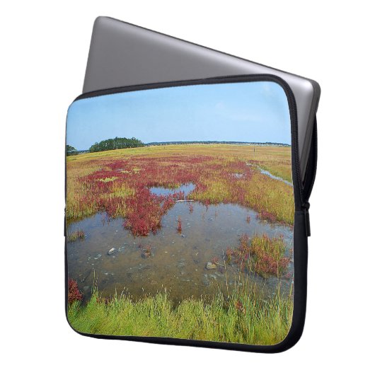 Hammonasset Marsh Laptop Sleeve (Vorderseite Links)