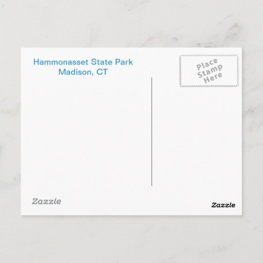 Hammonasset Postcard Postkarte (Rückseite)