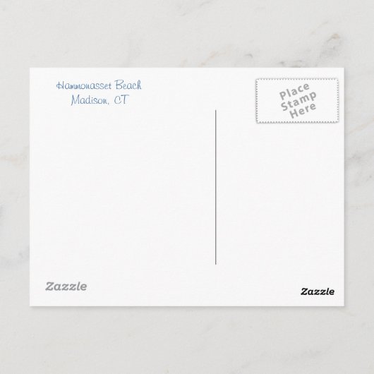 Hammonasset Postcard Postkarte (Rückseite)