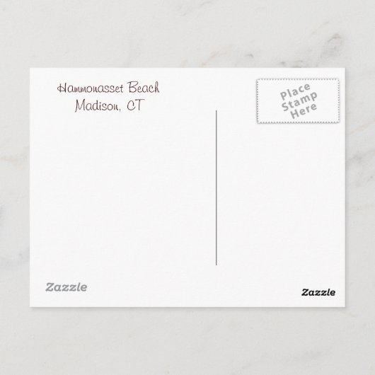 Hammonasset Postcard Postkarte (Rückseite)