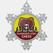 HAMMOND HIGH CHESS Snowflake Gerahmte Ornament (Vorderseite)