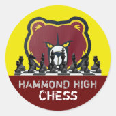HAMMOND HIGH CHESS Sticker (Vorderseite)