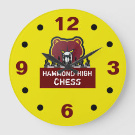 HAMMOND HIGH CHESS Wall Clock Große Wanduhr