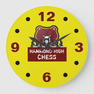 HAMMOND HIGH CHESS Wall Clock Große Wanduhr