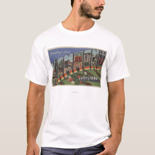 Hammond, Louisiana - große Buchstabe-Szenen T-Shirt