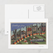 Hammond, Louisiana - Große Buchstabenszenen Postkarte (Vorne/Hinten)