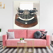 Hammond Schreibmaschine mit der idealen Tastatur Leinwanddruck (Insitu (Wohnzimmer))