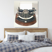 Hammond Schreibmaschine mit der idealen Tastatur Leinwanddruck (Insitu (Schlafzimmer))