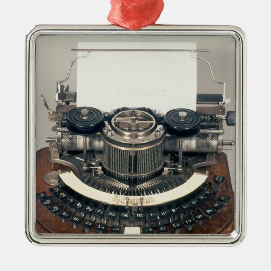 Hammond Schreibmaschine, mit der idealen Tastatur Ornament Aus Metall (Vorne)