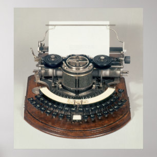 Hammond Schreibmaschine mit der idealen Tastatur Poster