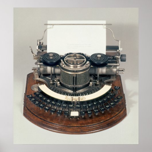 Hammond Schreibmaschine mit der idealen Tastatur Poster (Vorne)