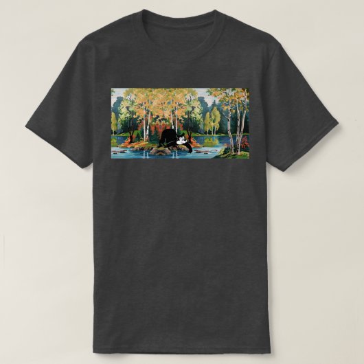 Hamms Bierbär vs. ein kalter Strom T-Shirt (Design vorne)