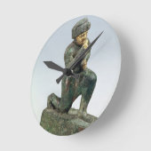 Hammurabi, king of Babylon, praying before a sacre Runde Wanduhr (Winkel)