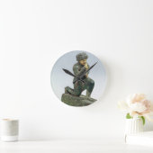 Hammurabi, king of Babylon, praying before a sacre Runde Wanduhr (Zuhause)